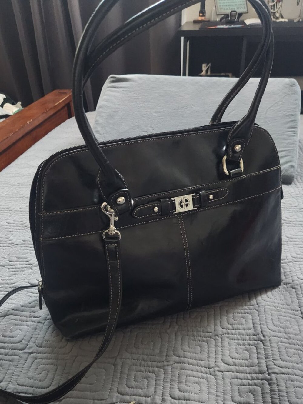 Giani Bernini Leather Shoulder Tote Bag